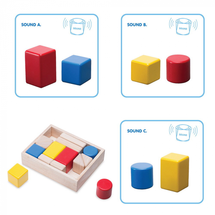 First Sound Blocks, cuburi din lemn cu sunete, Wonderworld, 2-7 ani [4]