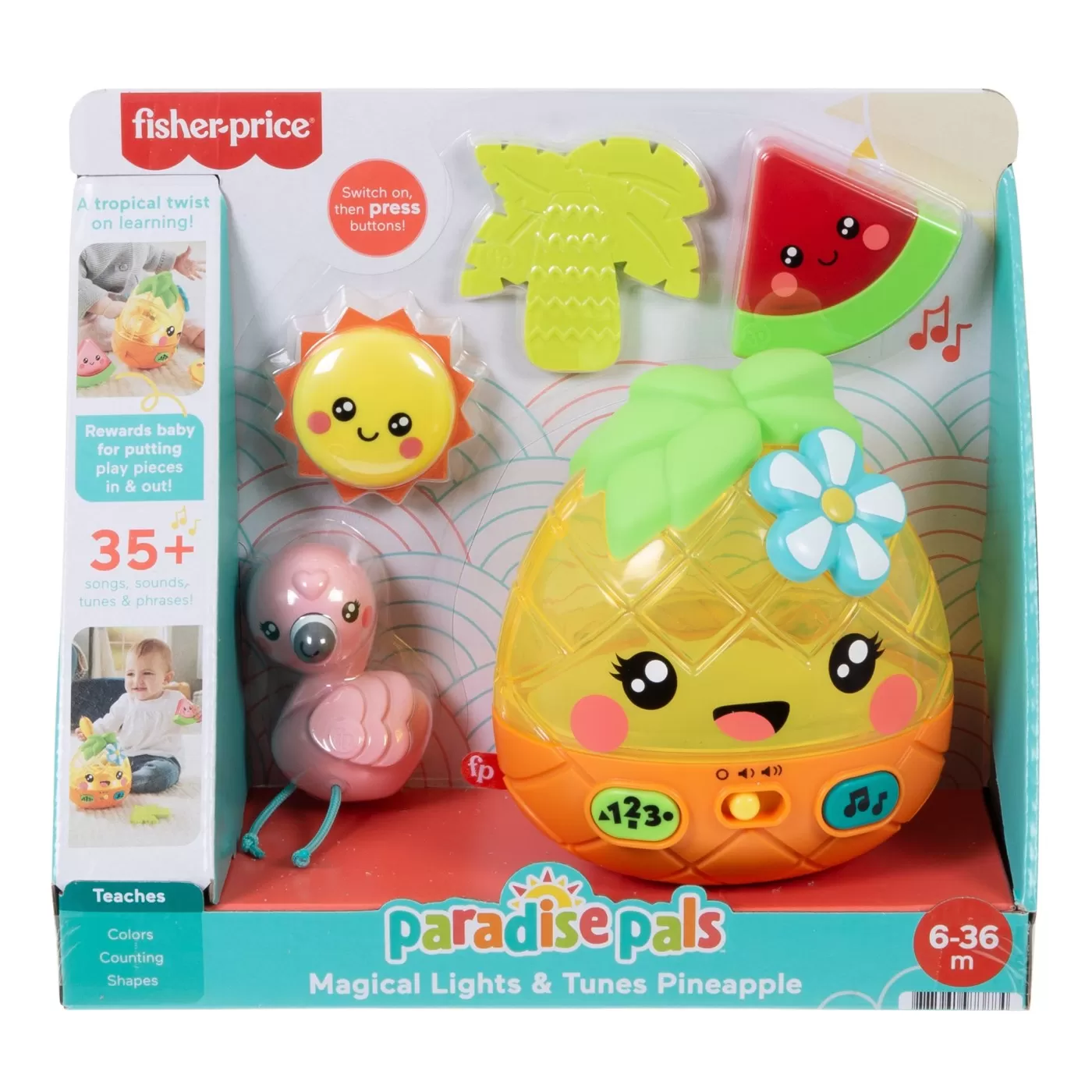 Fisher price ananas cu sunete si lumini, varsta de la 6 luni la 3 ani [1]