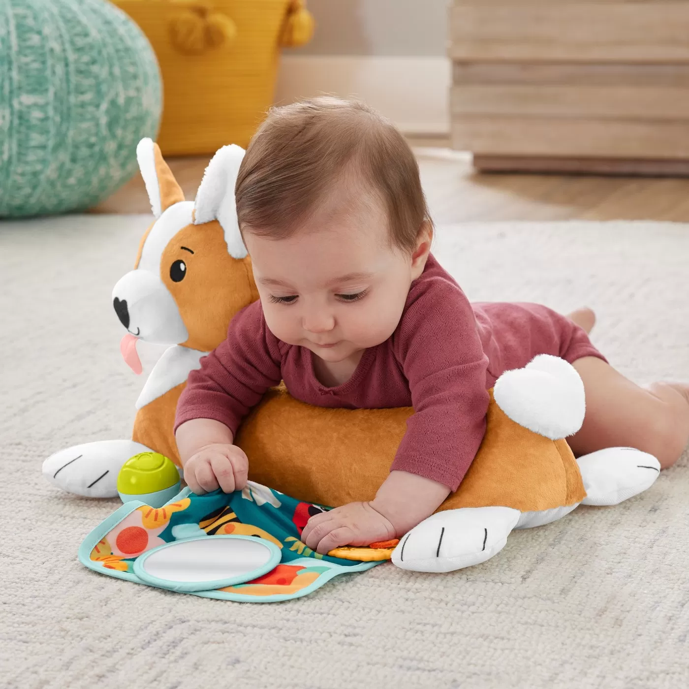 Fisher price catelus 3 in 1 tummy wedge, varsta de la 0 luni la 2 ani [3]