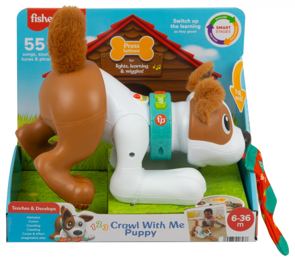 Fisher price catelus crawl with me, varsta de la 6 luni la 3 ani [1]