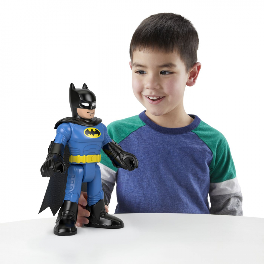 Fisher price imaginext dc super friends figurina batman xl cu costum albastru, varsta de la 3 ani la 8 ani [3]