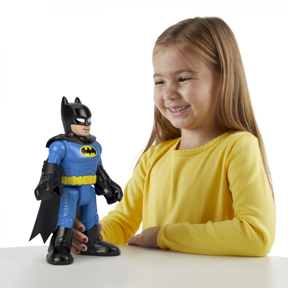 Fisher price imaginext dc super friends figurina batman xl cu costum albastru, varsta de la 3 ani la 8 ani [4]