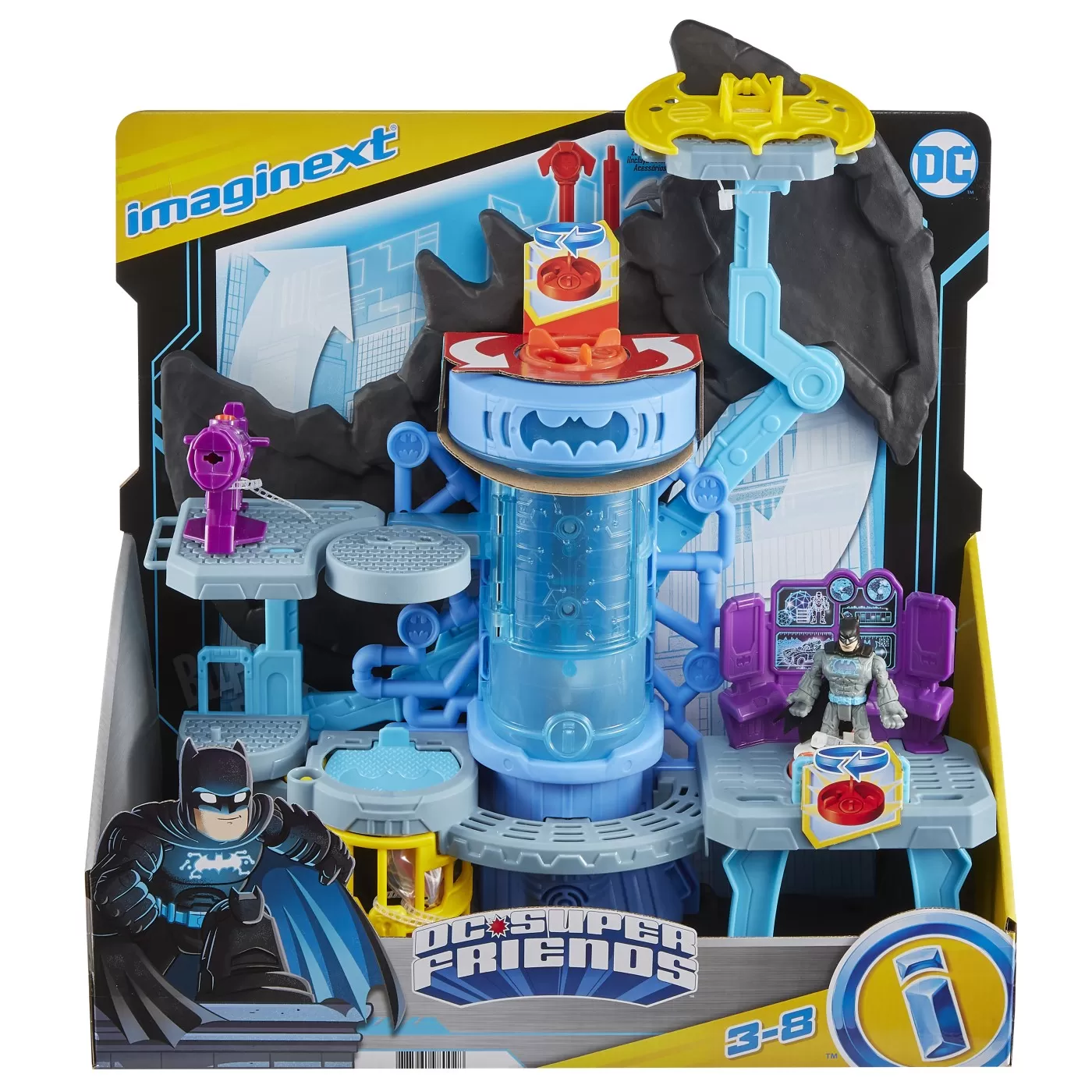 Fisher price imaginext dc super friends set bat tech batcave, varsta de la 3 ani la 8 ani [1]