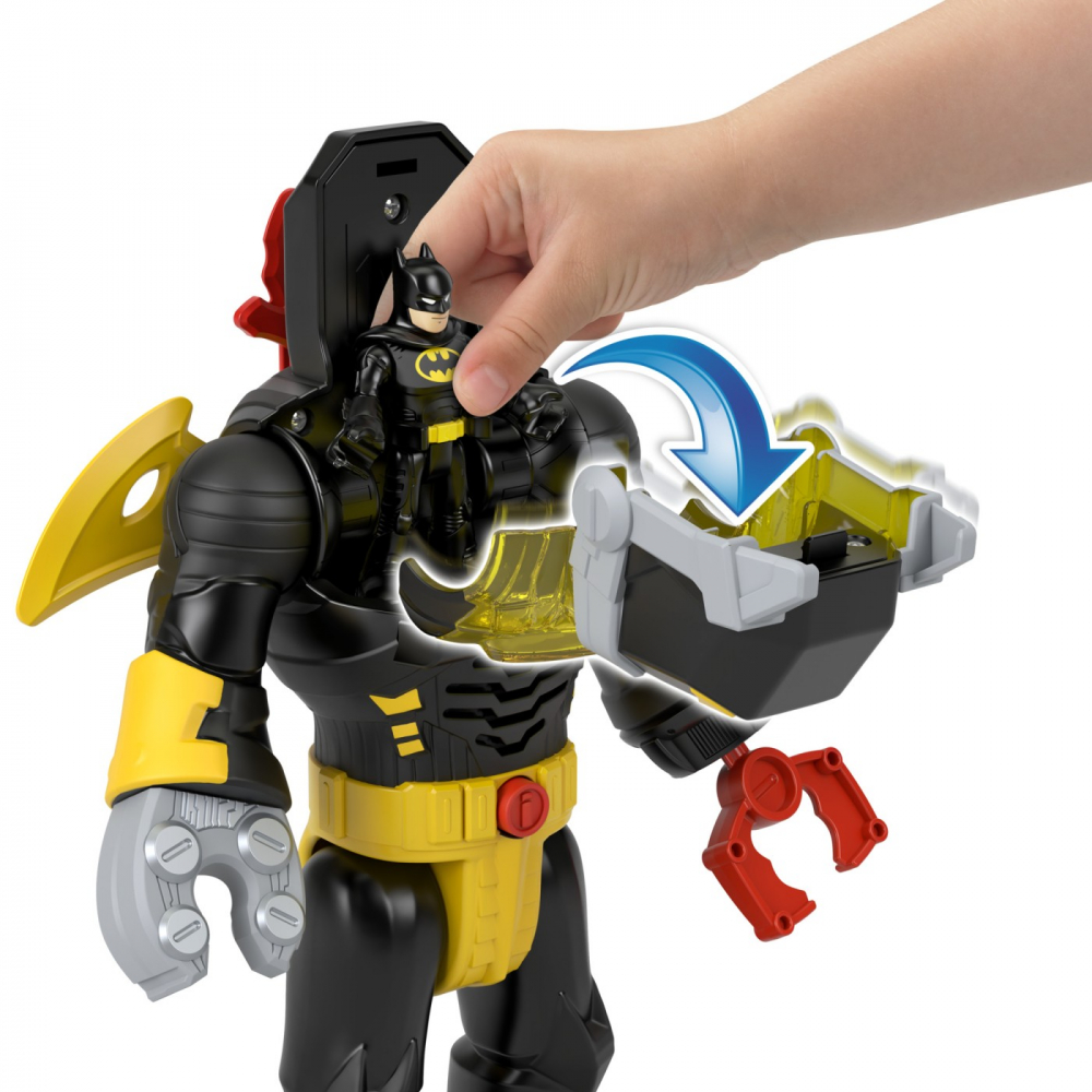 Fisher price imaginext dc super friends set figurina batman si costum exo cu lumini si sunete, varsta de la 3 ani la 8 ani [7]