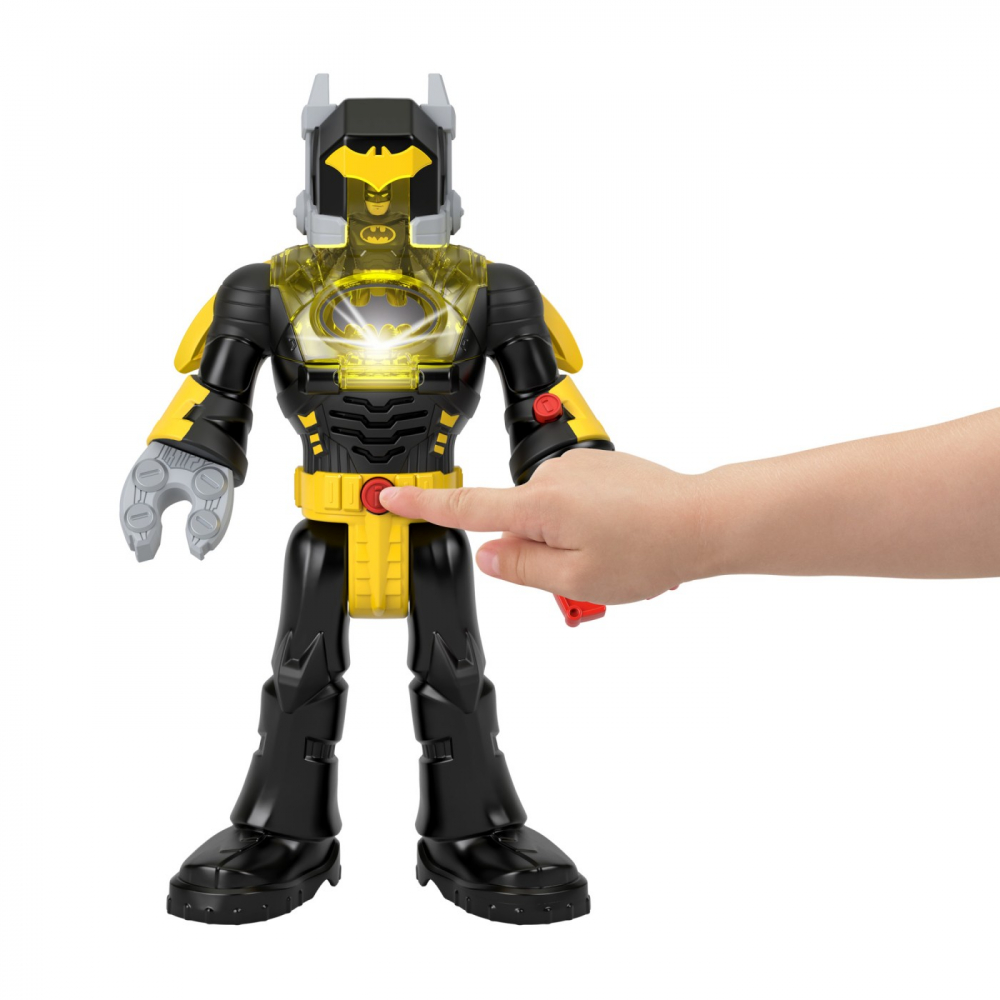Fisher price imaginext dc super friends set figurina batman si costum exo cu lumini si sunete, varsta de la 3 ani la 8 ani [6]