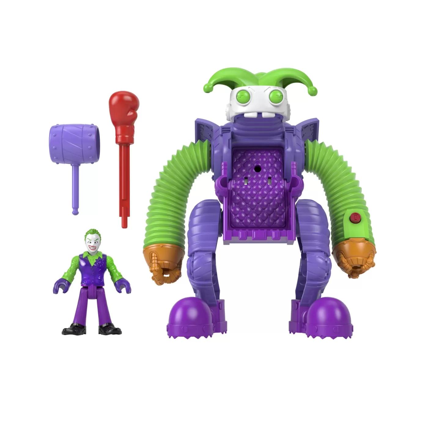 Fisher price imaginext dc super friends vehicul cu figurina joker, varsta de la 3 ani la 8 ani [2]