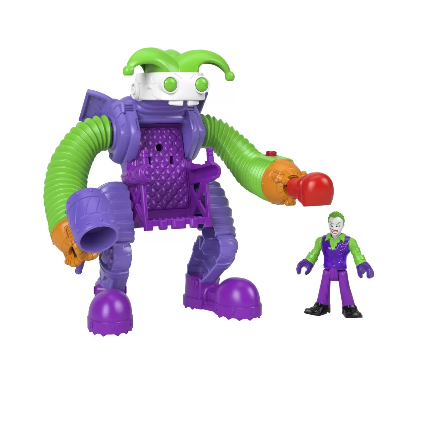 Fisher price imaginext dc super friends vehicul cu figurina joker, varsta de la 3 ani la 8 ani [4]