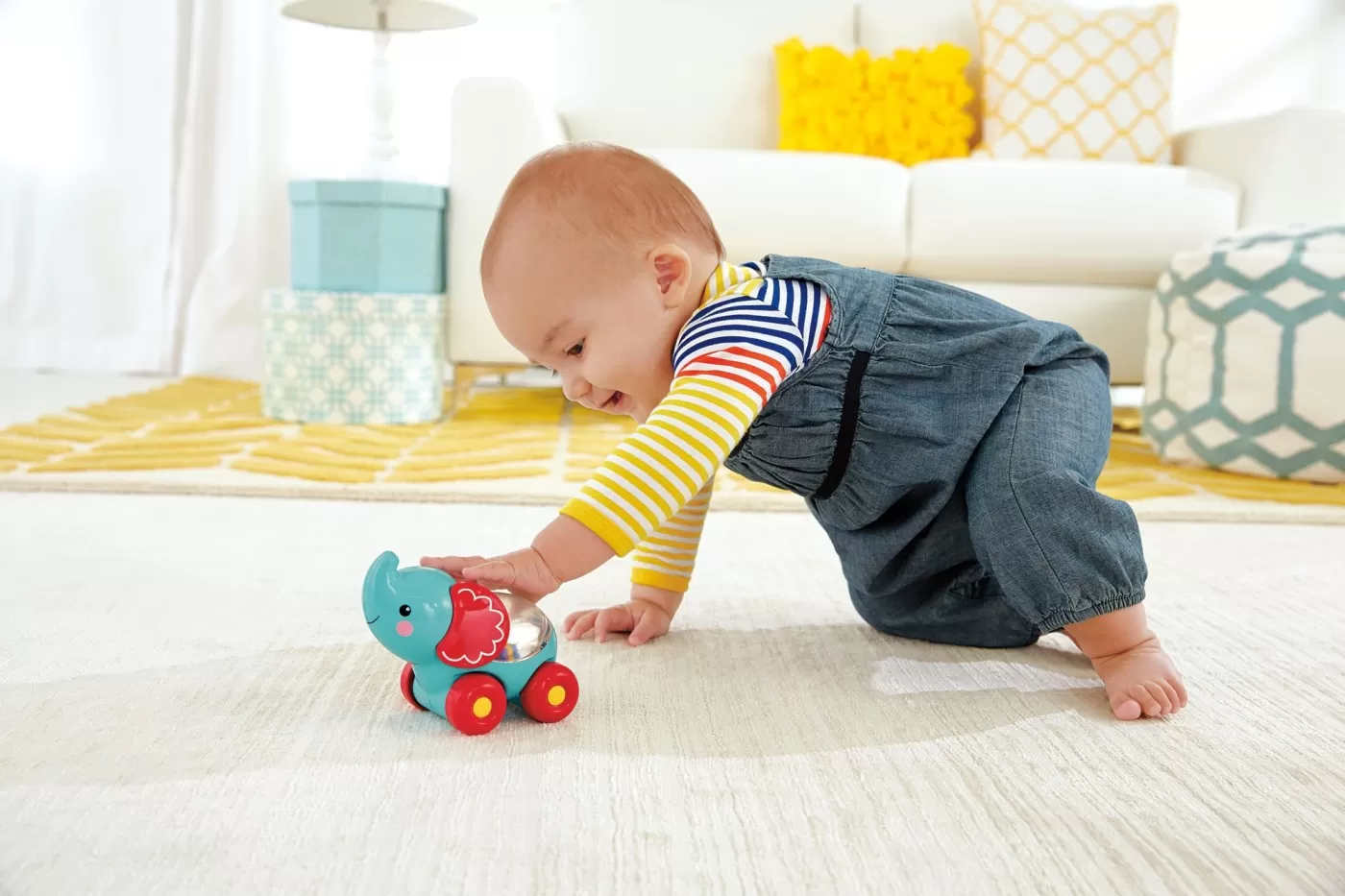 Fisher price jucarie apasa si mergi elefant, varsta de la 6 luni la 3 luni [3]