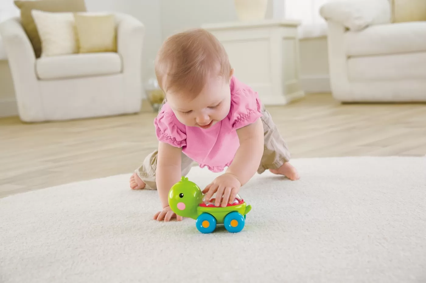 Fisher price jucarie apasa si mergi testoasa, varsta de la 6 luni la 3 luni [7]