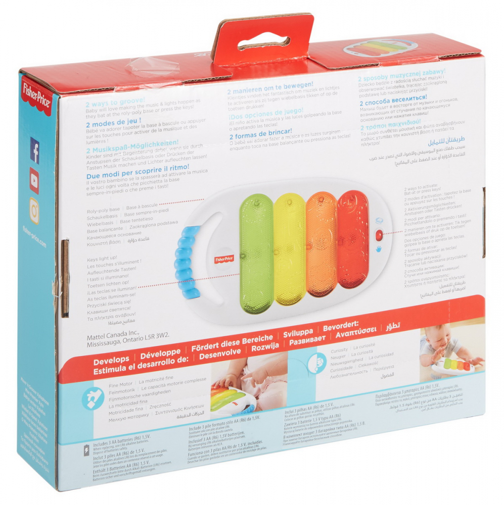 Fisher price jucarie bebe xilofon muzical, varsta de la 3 luni la 3 ani [6]