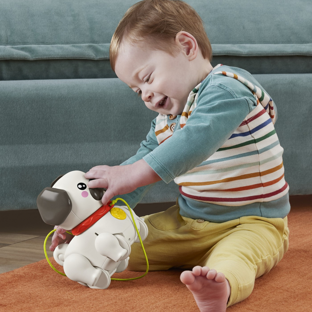 Fisher price jucarie de tras interactiva catel cu miscari si sunete, varsta de la 1 an la 3 ani [5]