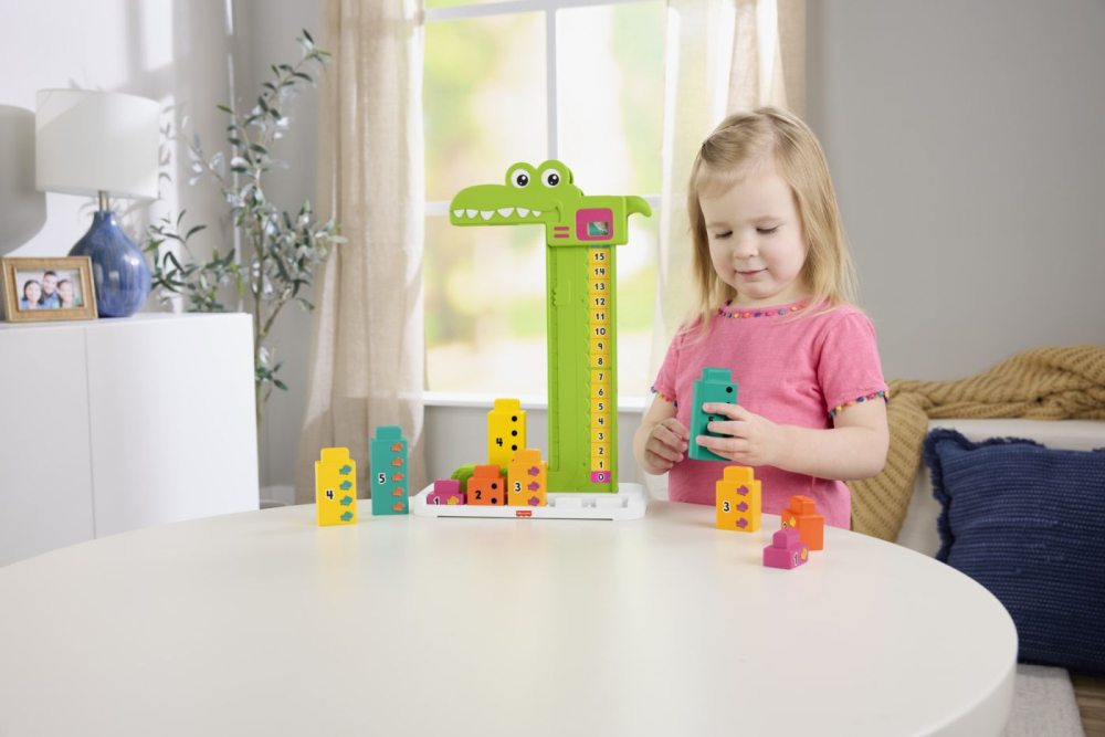 Fisher price jucarie educativa aligator stivuibila copii varsta 3 ani - 7 ani [3]
