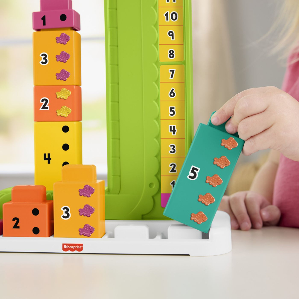 Fisher price jucarie educativa aligator stivuibila copii varsta 3 ani - 7 ani [9]
