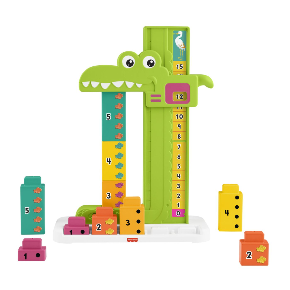 Fisher price jucarie educativa aligator stivuibila copii varsta 3 ani - 7 ani [6]