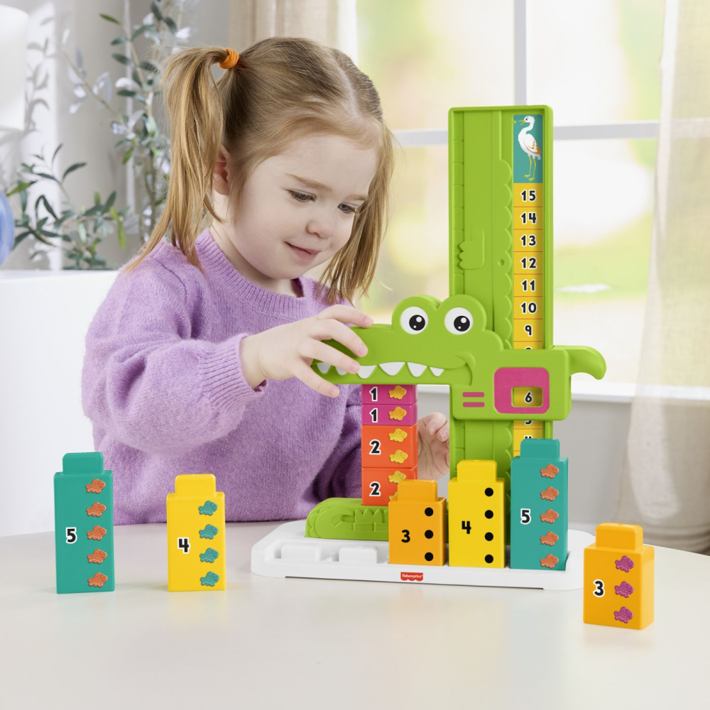 Fisher price jucarie educativa aligator stivuibila copii varsta 3 ani - 7 ani [4]