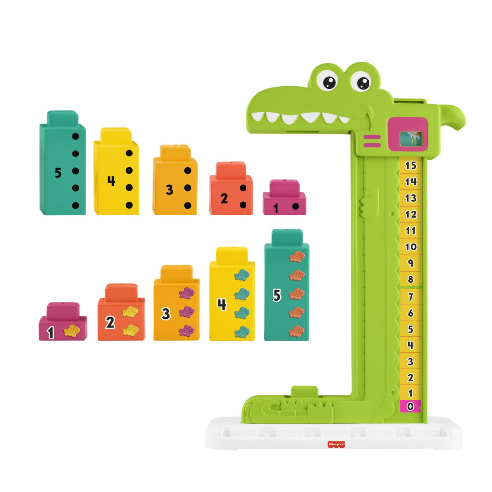 Fisher price jucarie educativa aligator stivuibila copii varsta 3 ani - 7 ani [2]