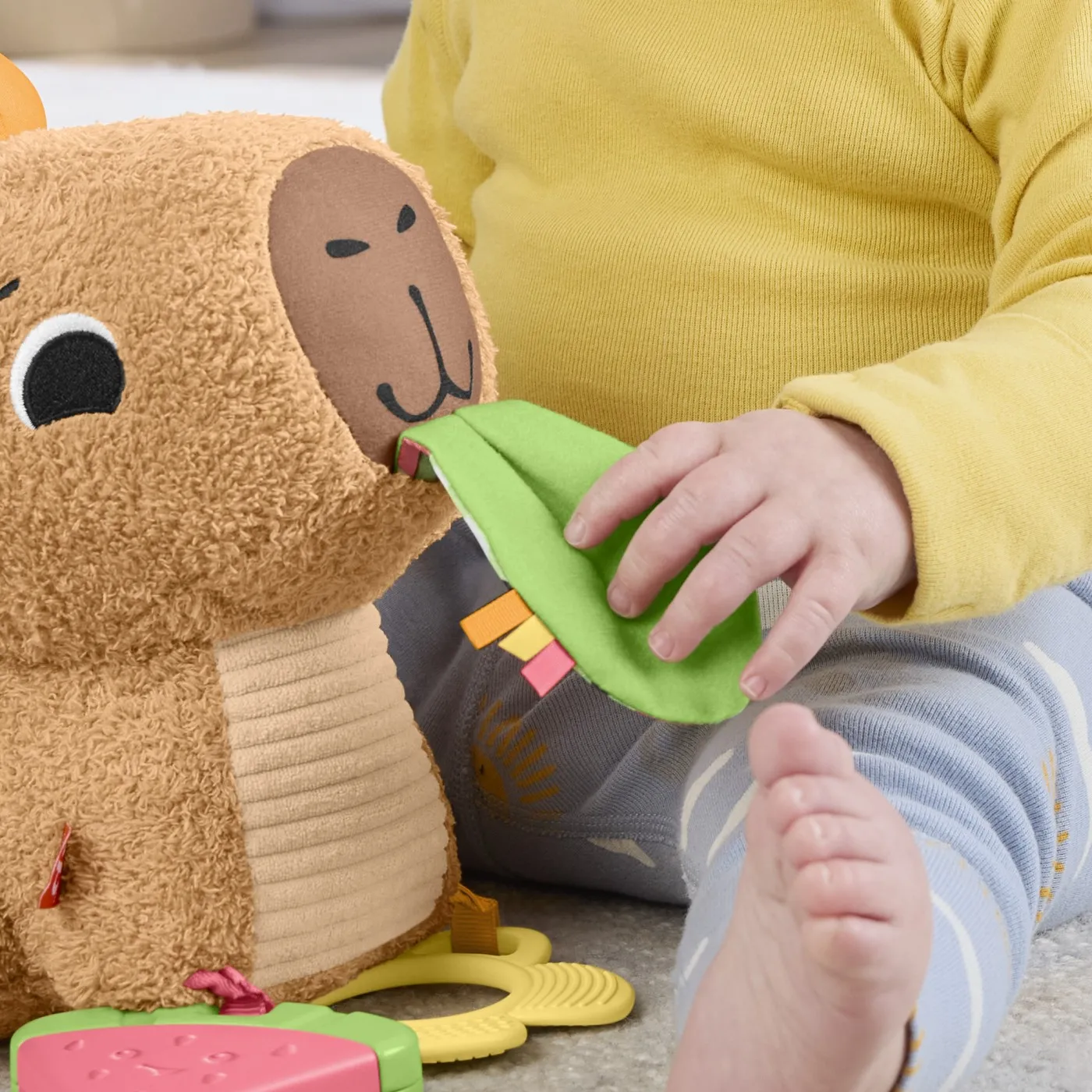 Fisher price jucarie senzoriala capibara, copii varsta 3 luni pana la 2 ani [6]