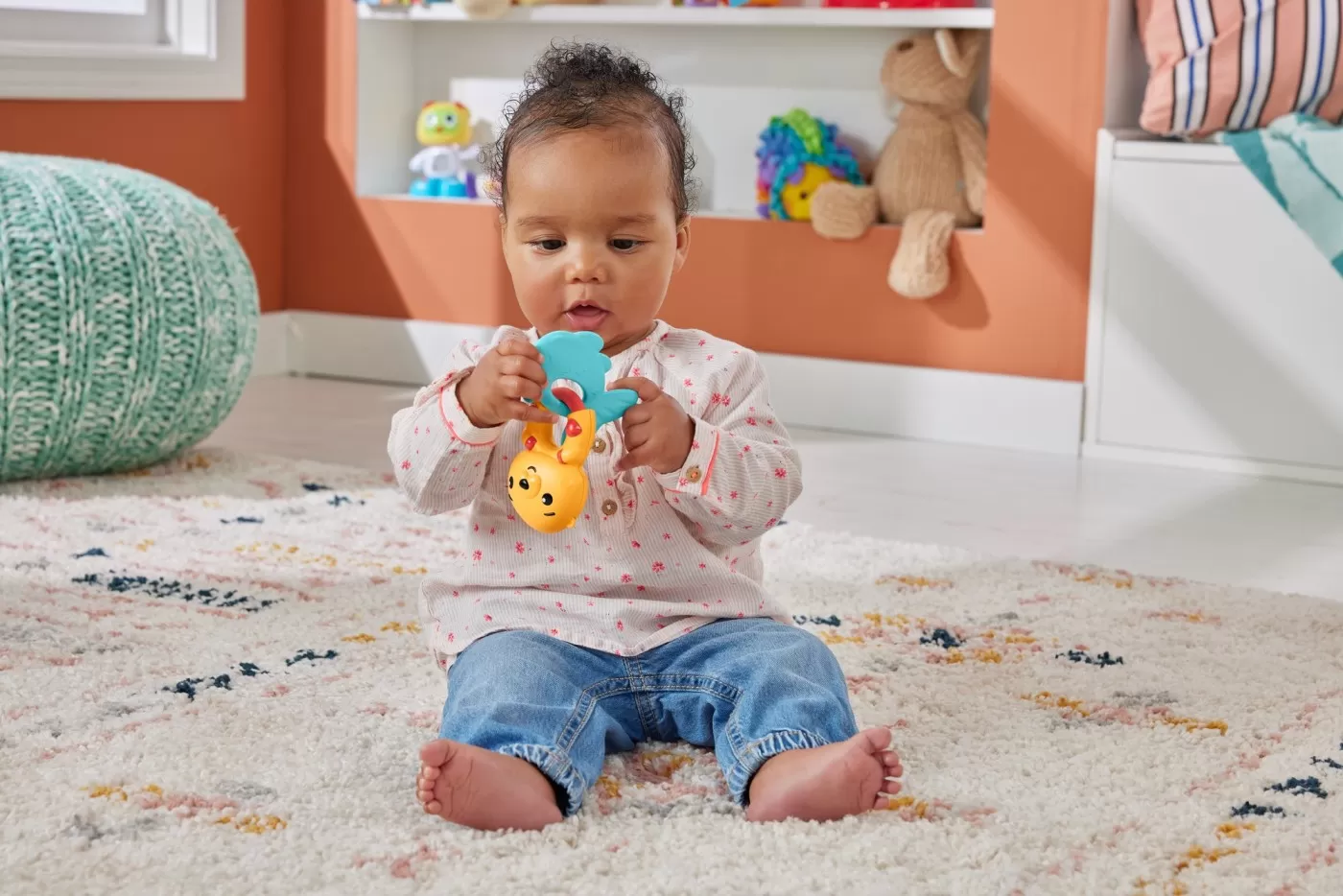 Fisher price jucarie zornaitoare vidra, varsta de la 3 luni la 2 ani [3]