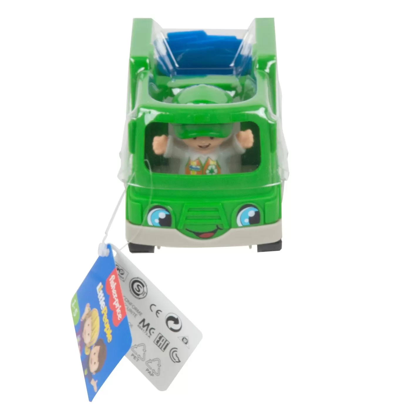 Fisher price little people vehicul camion reciclare 10cm, varsta de la 1 an la 5 ani [1]