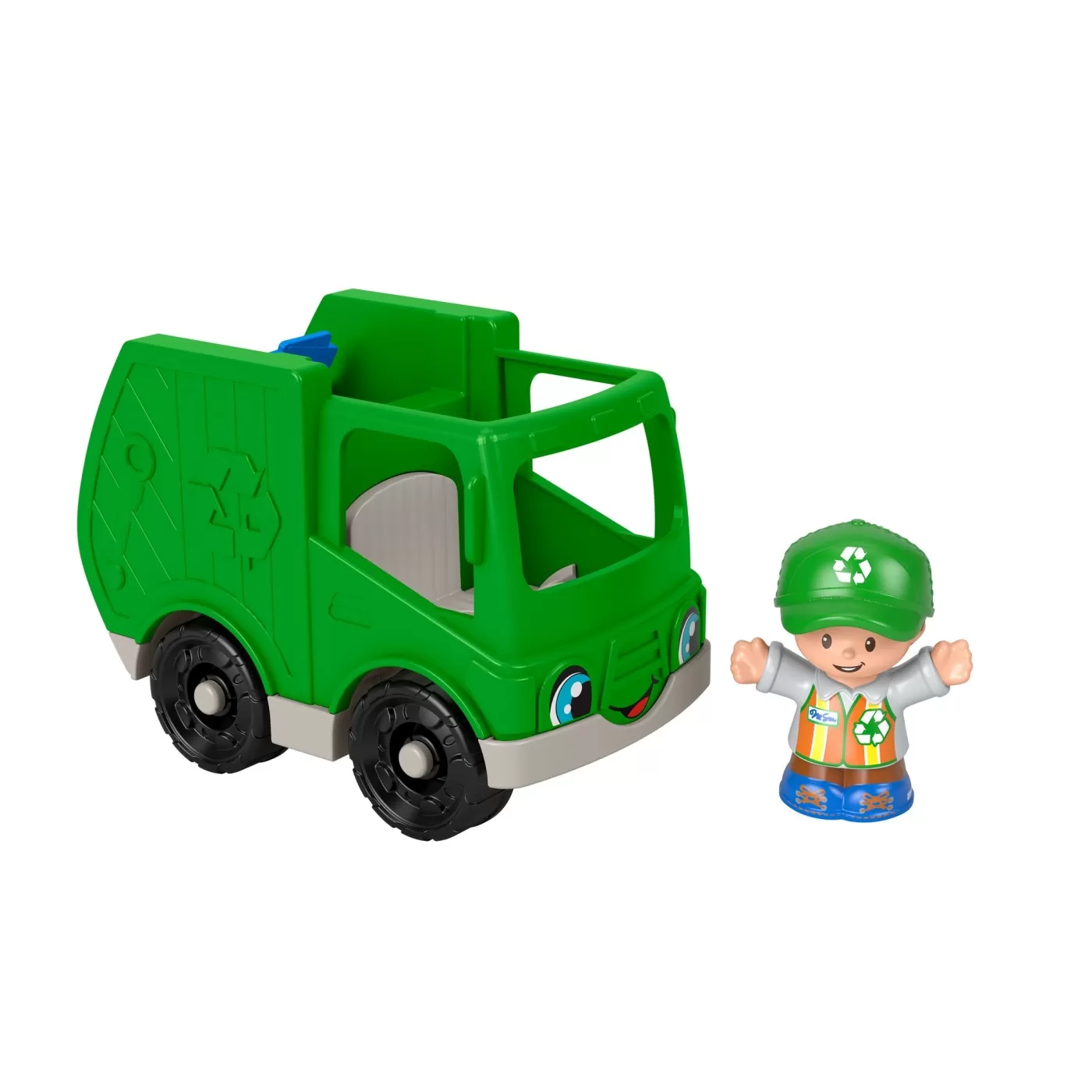 Fisher price little people vehicul camion reciclare 10cm, varsta de la 1 an la 5 ani [4]