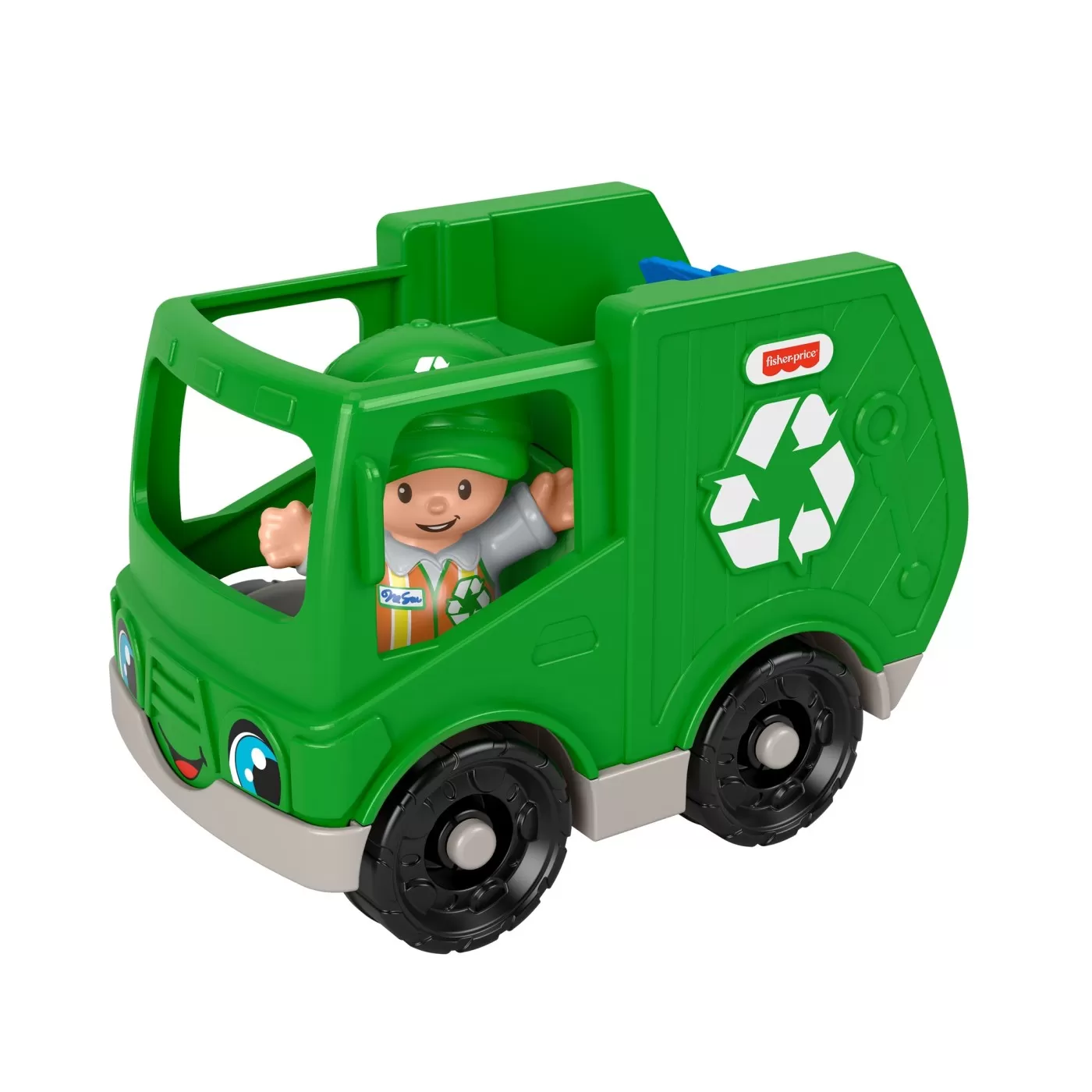 Fisher price little people vehicul camion reciclare 10cm, varsta de la 1 an la 5 ani [5]