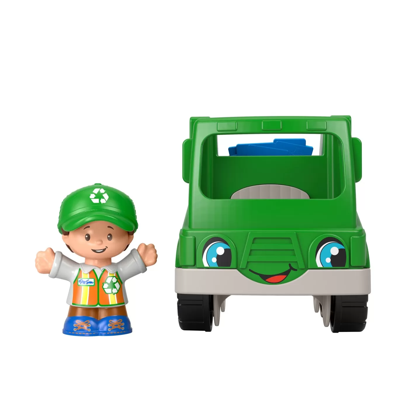 Fisher price little people vehicul camion reciclare 10cm, varsta de la 1 an la 5 ani [2]