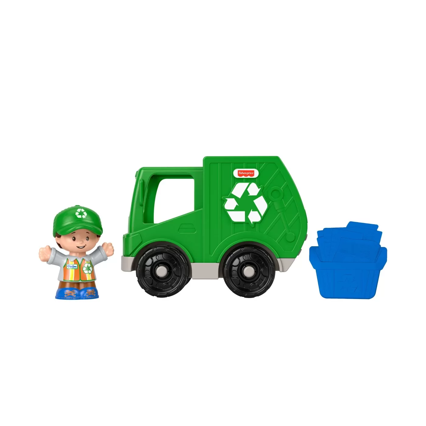 Fisher price little people vehicul camion reciclare 10cm, varsta de la 1 an la 5 ani [6]