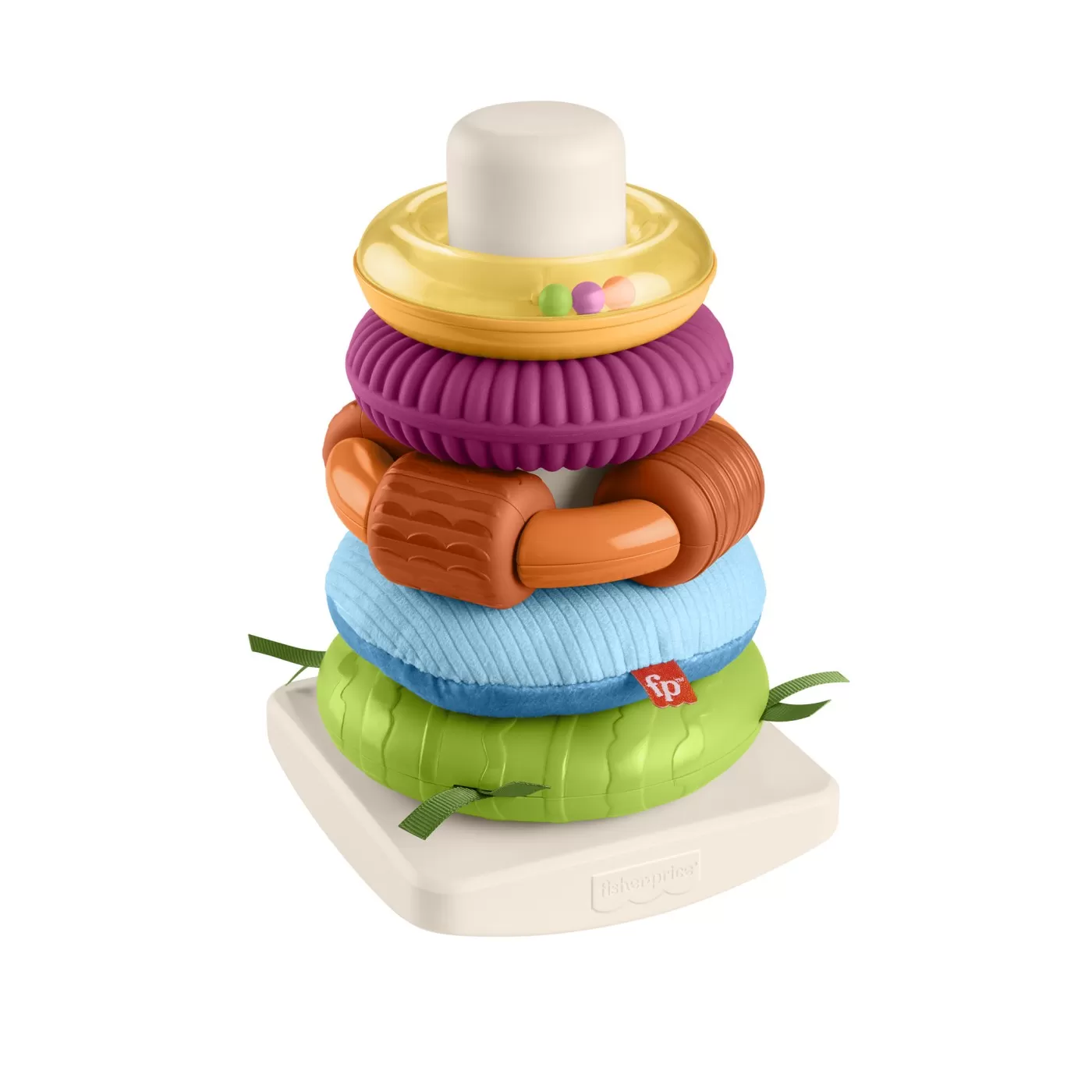 Piramida, Jucarie de stivuit, sortat si motricitate bebelusi, Fisher Price, varsta de la 6 luni la 2 ani [2]
