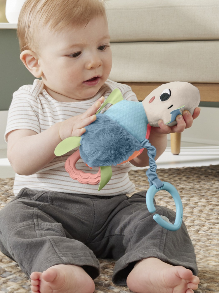 Fisher price planet friends jucarie de agatat broscuta testoasa, varsta de la 0 luni la 2 ani [7]