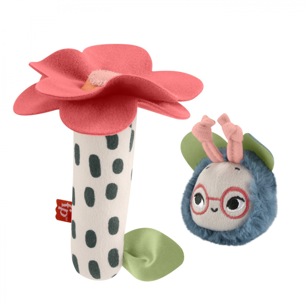 Fisher price planet friends jucarie plus zornaitoare floare si albinuta, varsta de la 3 luni la 2 ani [2]
