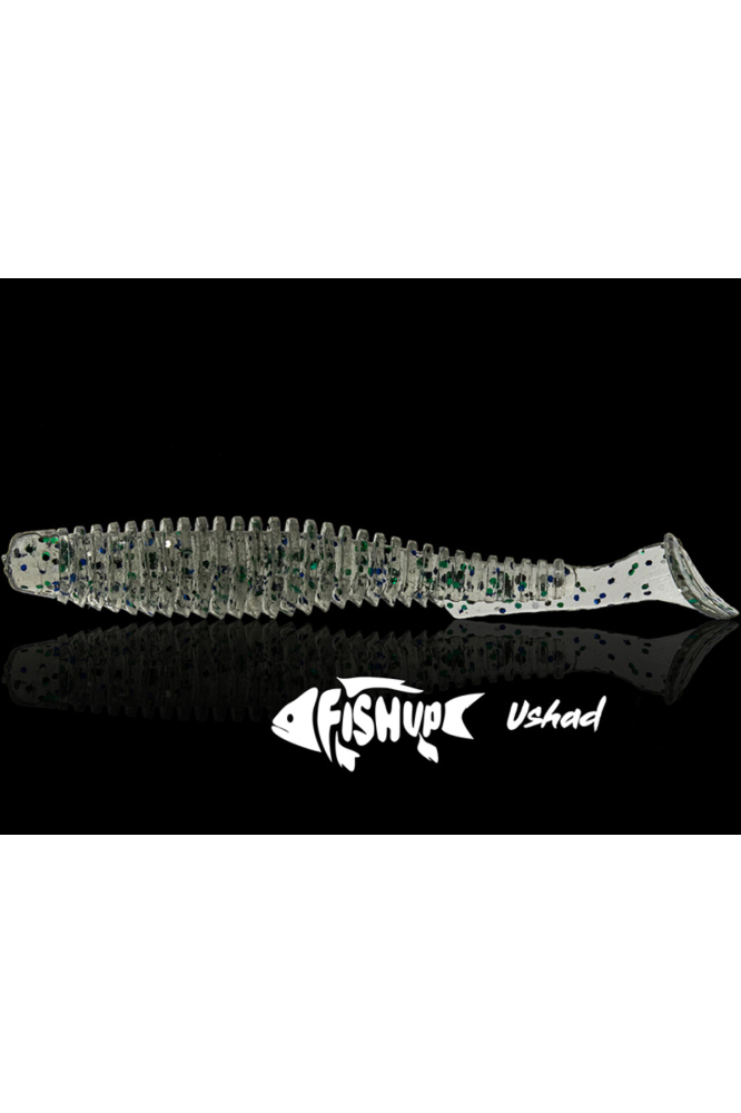 FishUp U-Shad 7cm #203 Green Pumpkin Flo Chart 7cm Green Pumpkin Flo Chart [2]