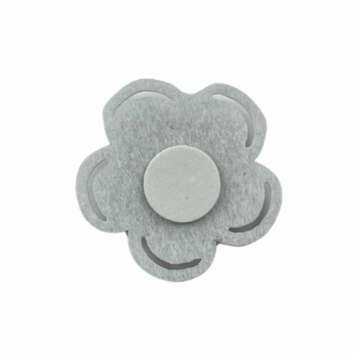 Floare Alba cu Rosu din Fetru, Accesorii Craft Copii - Micostore.ro [2]