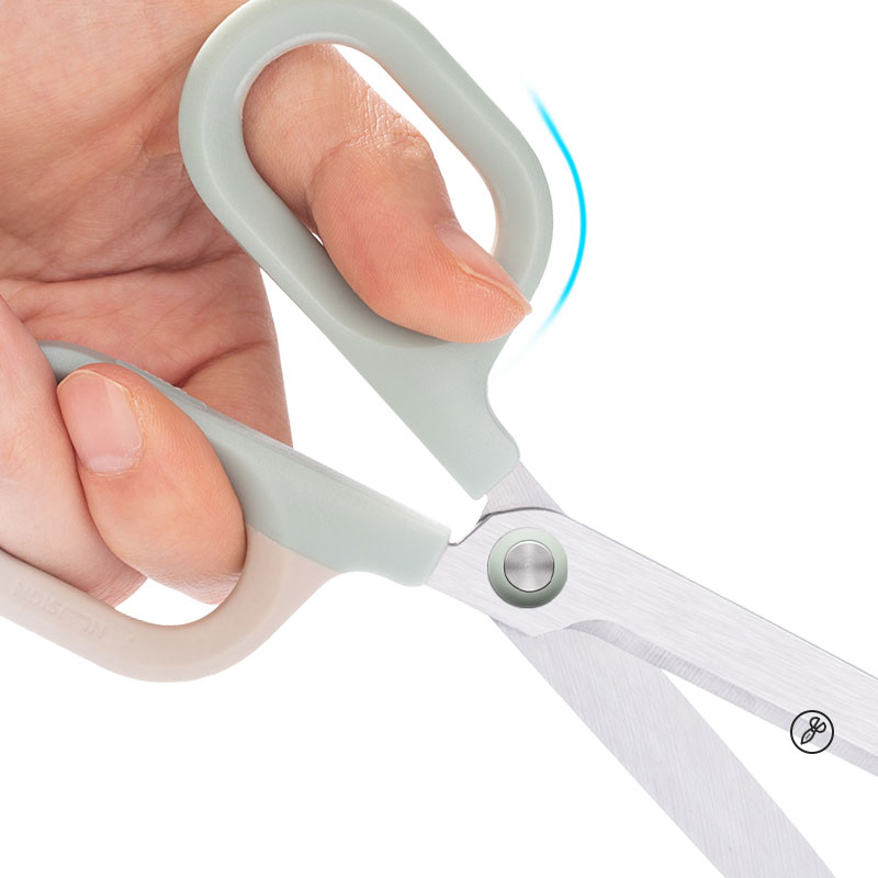 Foarfeca birou 14,5cm bicolora bleu-crem nusign deli [3]