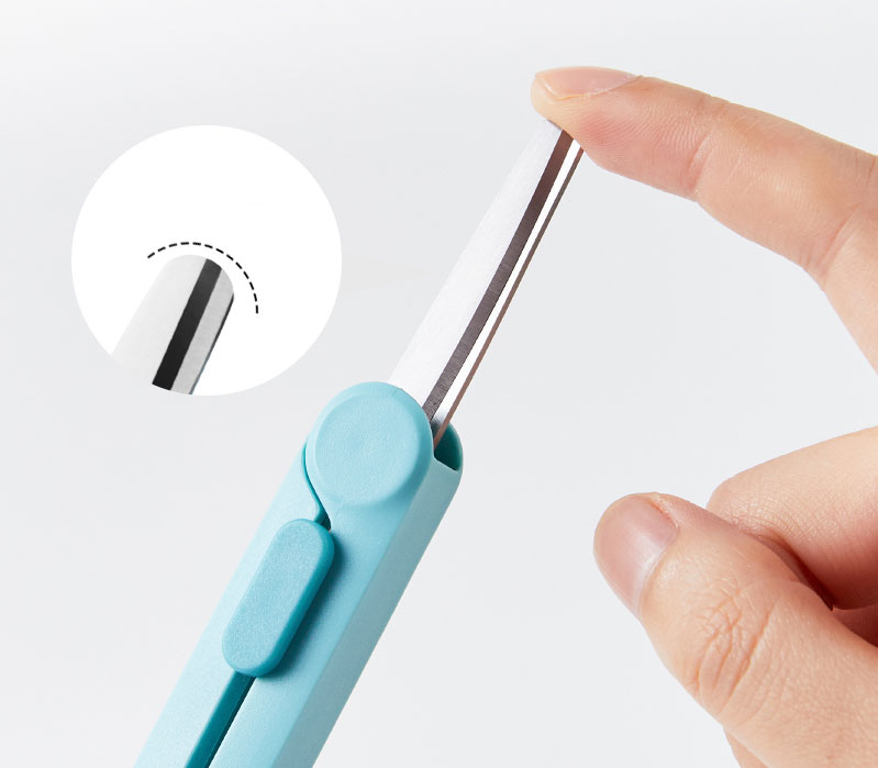 Foarfeca birou 16cm telescopica alba nusign deli [2]