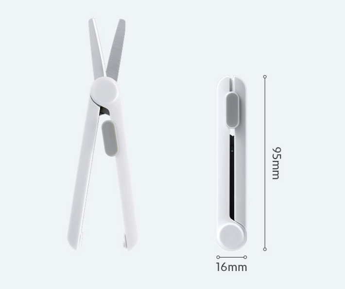Foarfeca birou 16cm telescopica roz nusign deli [5]