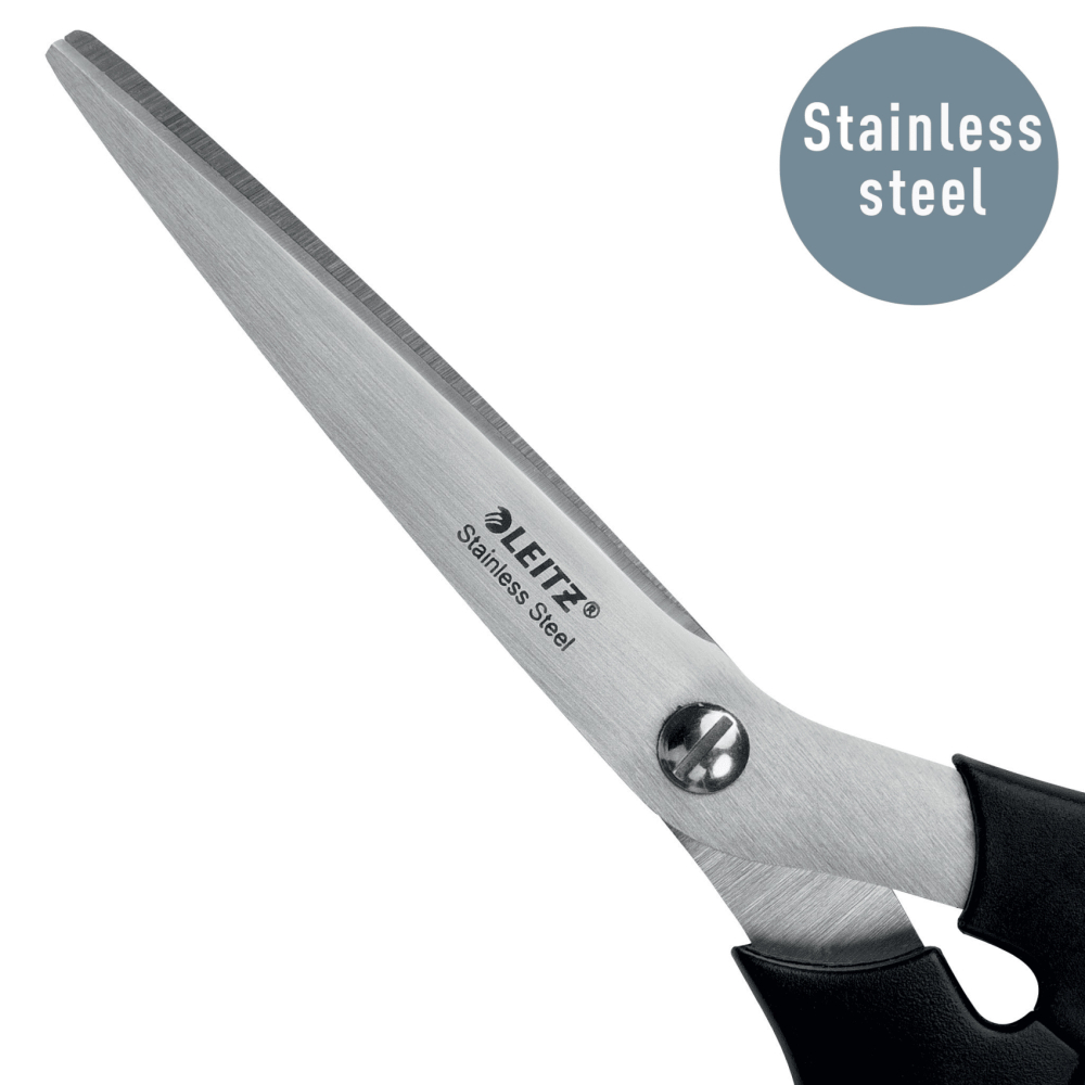 Foarfeca birou 18.5cm neagra otel inoxidabil leitz [3]