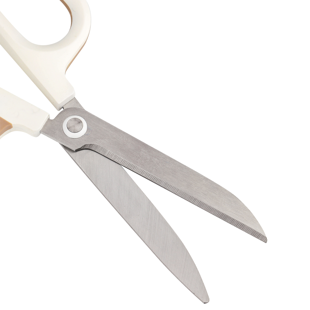Foarfeca birou 18cm bicolora alb-crem nusign deli [2]
