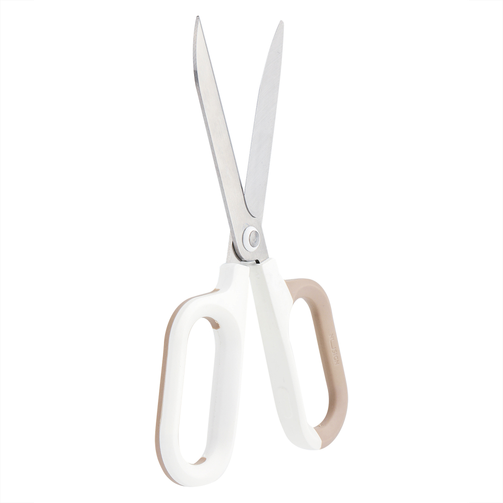Foarfeca birou 18cm bicolora alb-crem nusign deli [4]