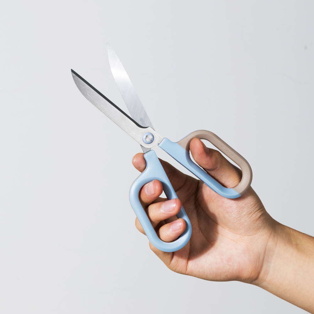 Foarfeca birou 18cm bicolora bleu-crem nusign deli [5]