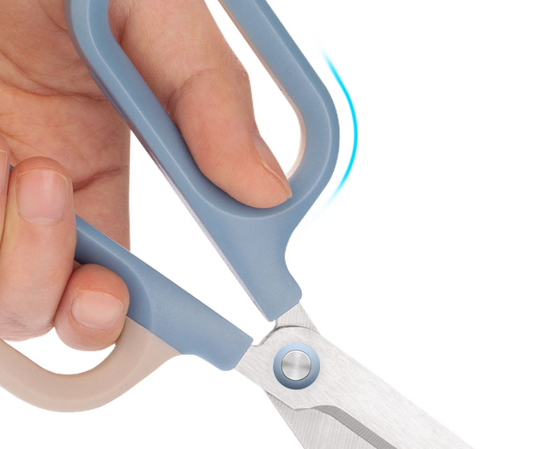 Foarfeca birou 18cm bicolora bleu-crem nusign deli [2]