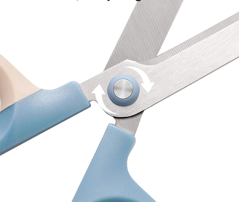 Foarfeca birou 18cm bicolora bleu-crem nusign deli [3]