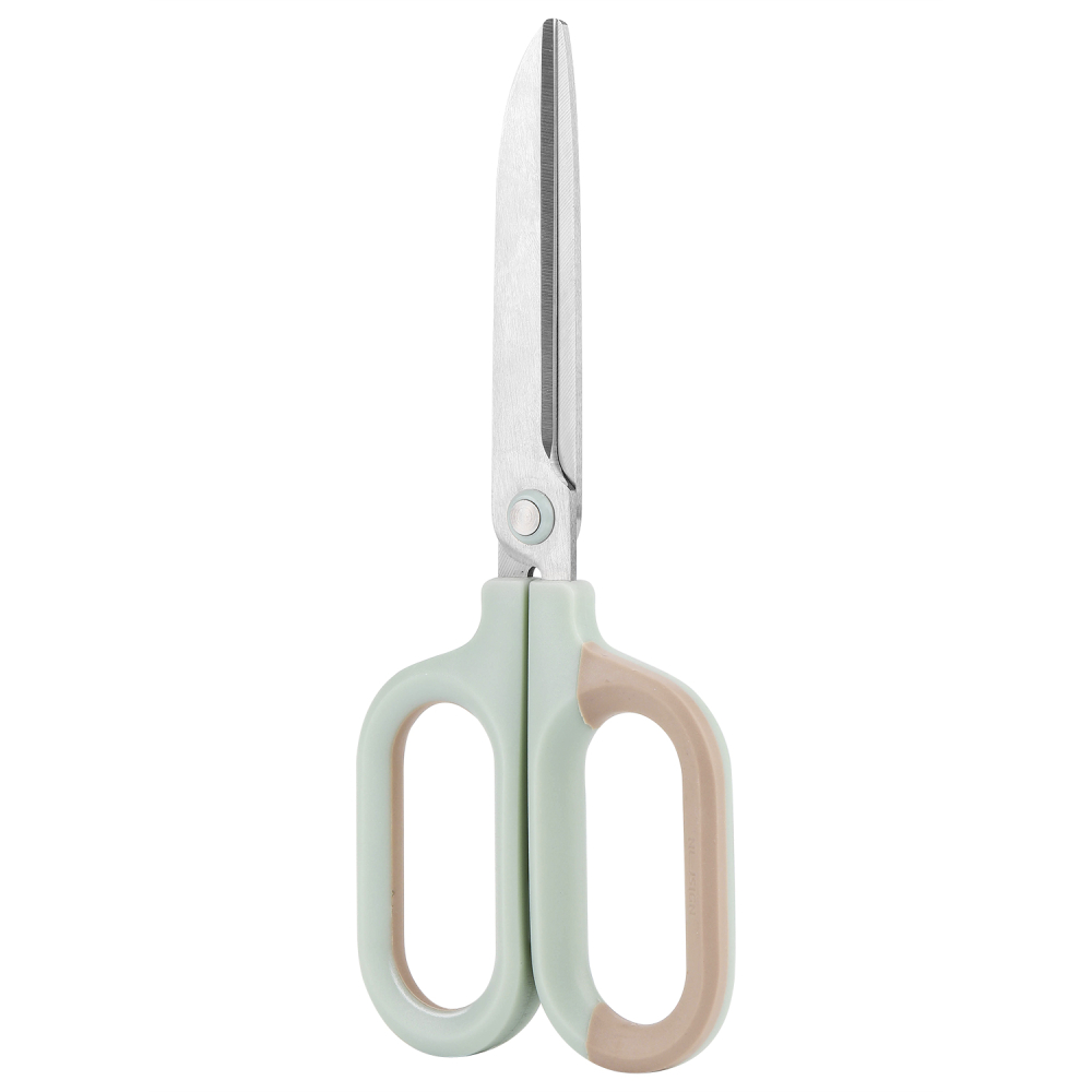 Foarfeca birou 18cm bicolora vernil-crem nusign deli [2]
