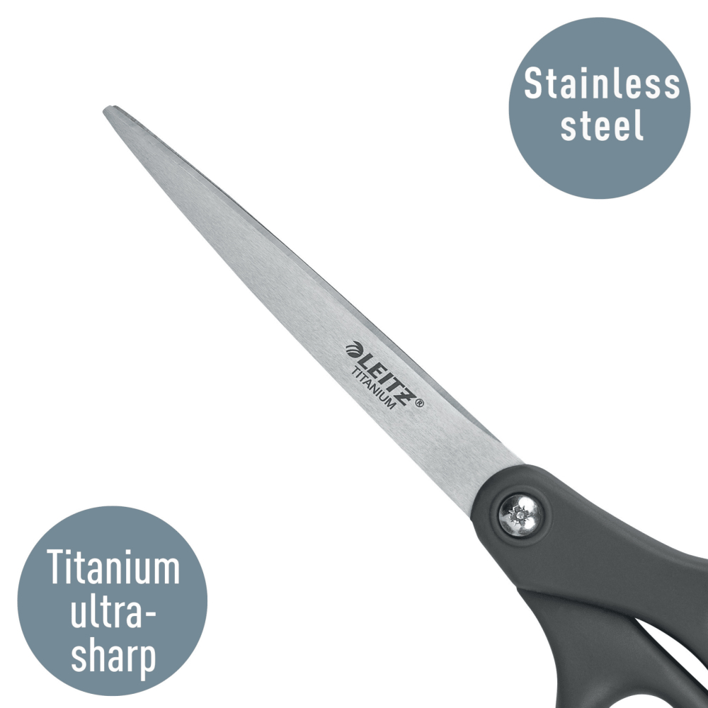 Foarfeca birou 18cm gri titanium leitz [3]