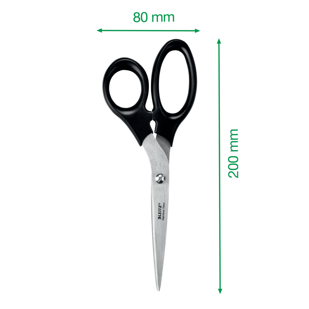Foarfeca birou 20cm neagra otel inoxidabil leitz [5]