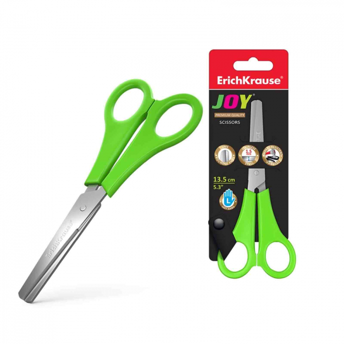 Foarfeca cu rigla Erich Krause Joy, 13.5cm, pentru stangaci [2]