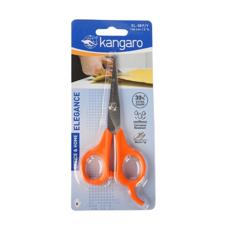 Foarfeca Kangaro Elegance EL-58F/Y, 14.8cm, lama inox, blister [1]