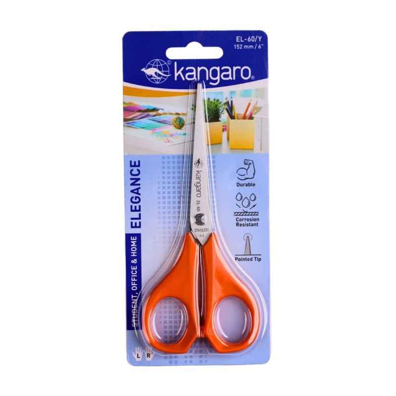 Foarfeca Kangaro Elegance EL-60/Y, 15.2cm, lama inox, blister [1]