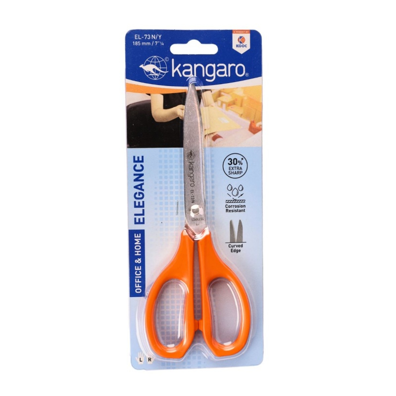 Foarfeca Kangaro Elegance EL-73N/Y, 18.5cm, lama inox, blister [1]