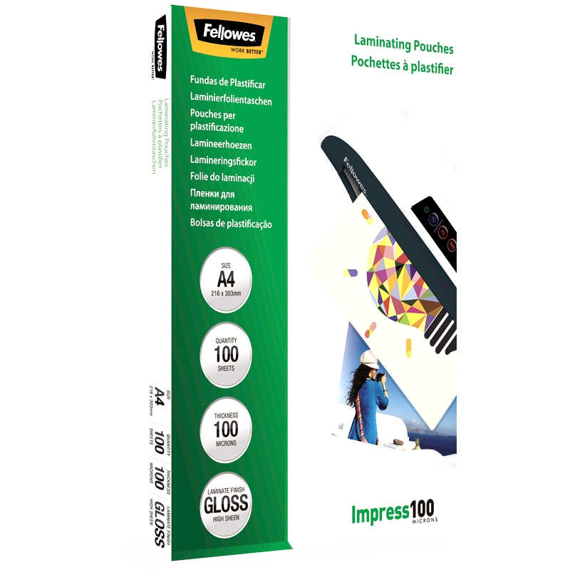 Folie a4 100 microni 100/top fellowes [5]