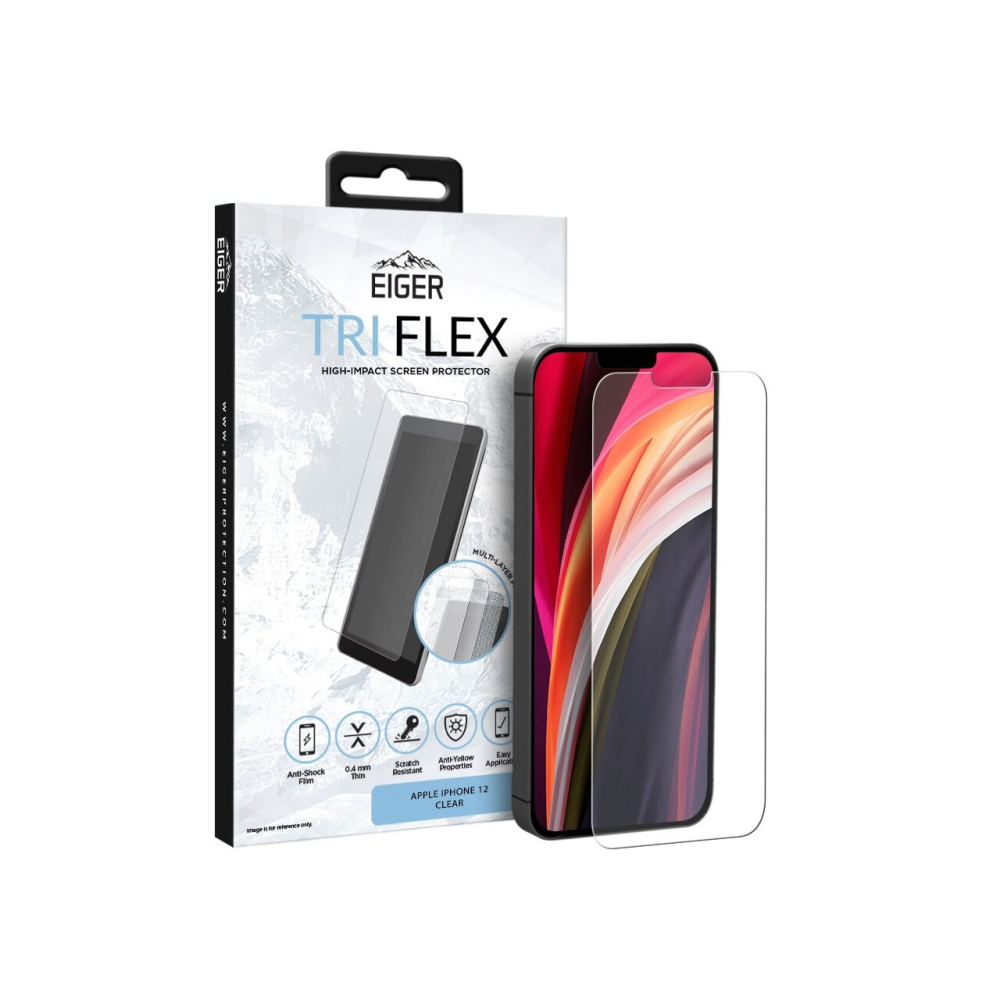 Folie iPhone 12 Mini Eiger Clear Tri Flex [3]